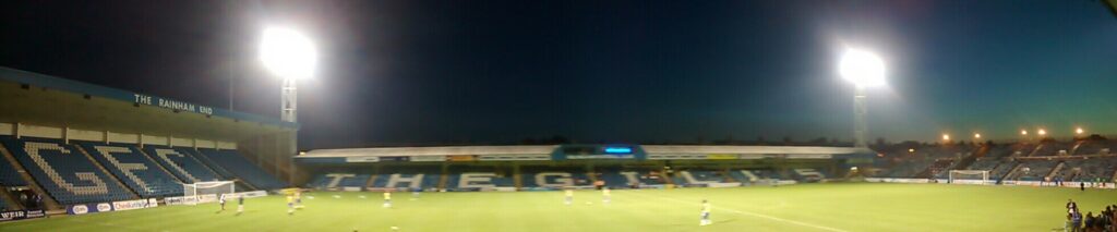 panoramic of the priestfield stadium gillingham