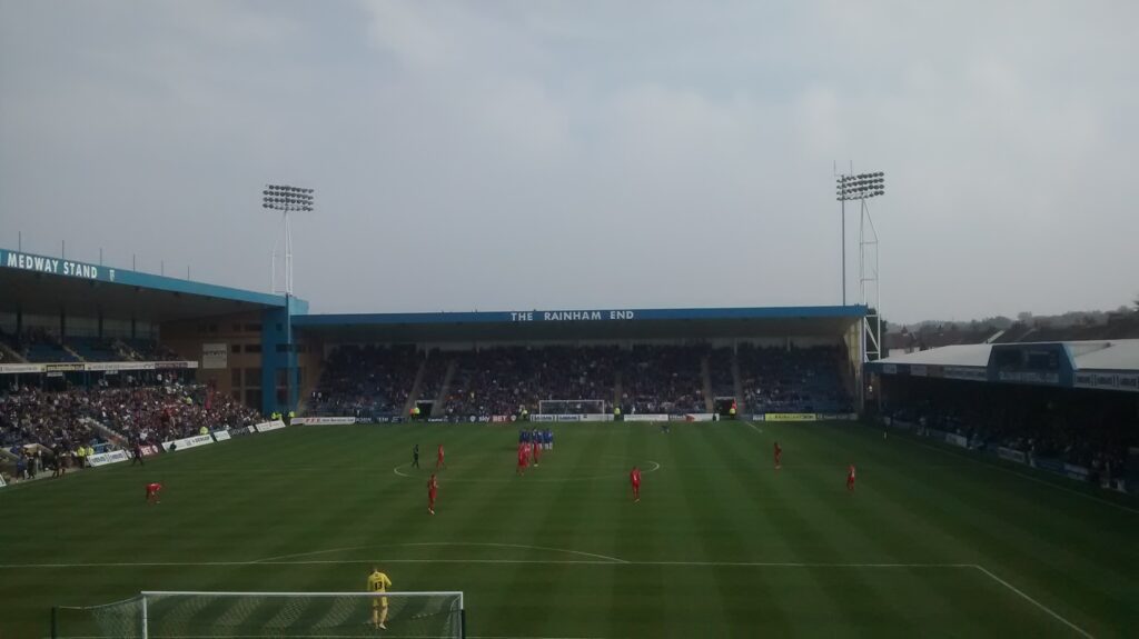 Gillingham v Oldham at the Priestfield Stadium, October 2015