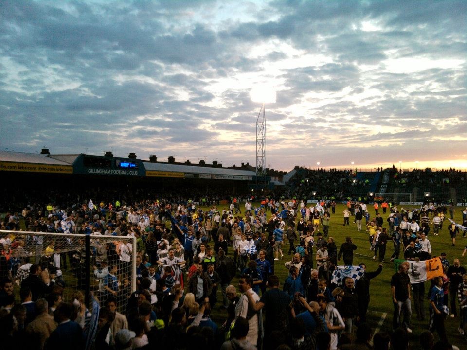 Gillingham v Rochdale, Play-off semis 2008/09 at the Priestfield Stadium