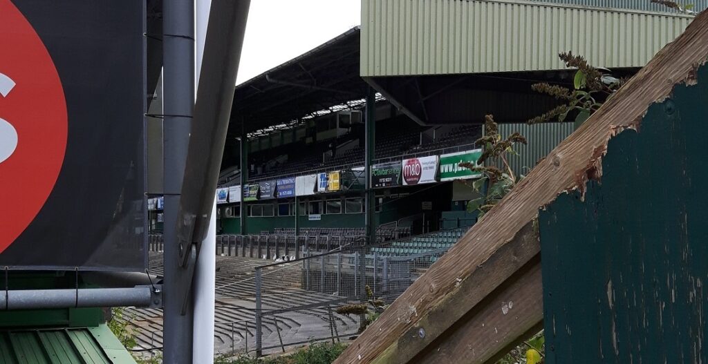 Looking in towards the Grandstand