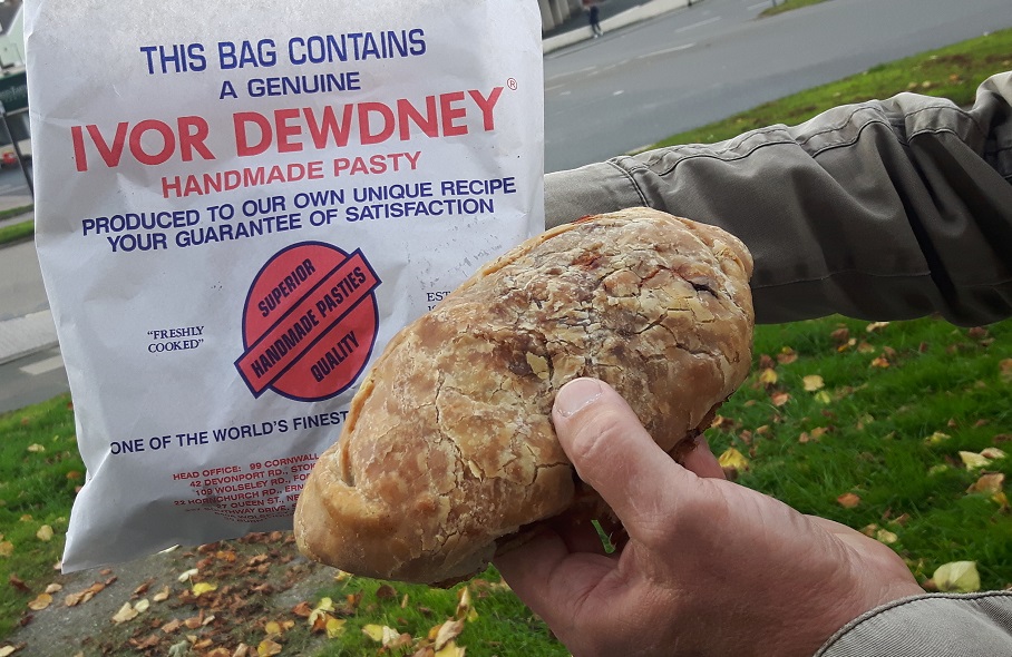 Ivor Dewdney award winning Pasty Plymouth