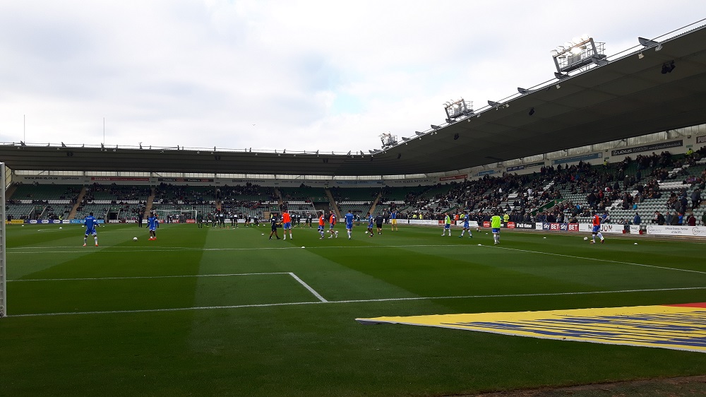 Lyndhurst Stand and Devonport End Home Park Plymouth