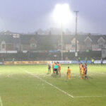 Newport County v Morecambe League 2, a match that was later abandoned