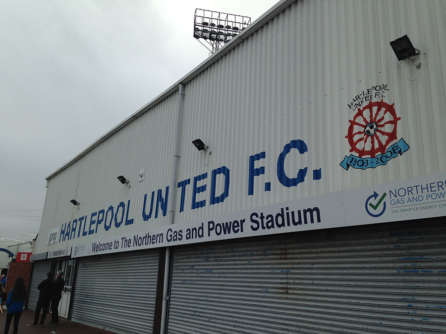 main entrance at Victoria Park Hartlepool