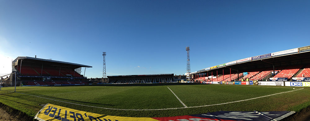 Panoramic from the away end at Blundell Park