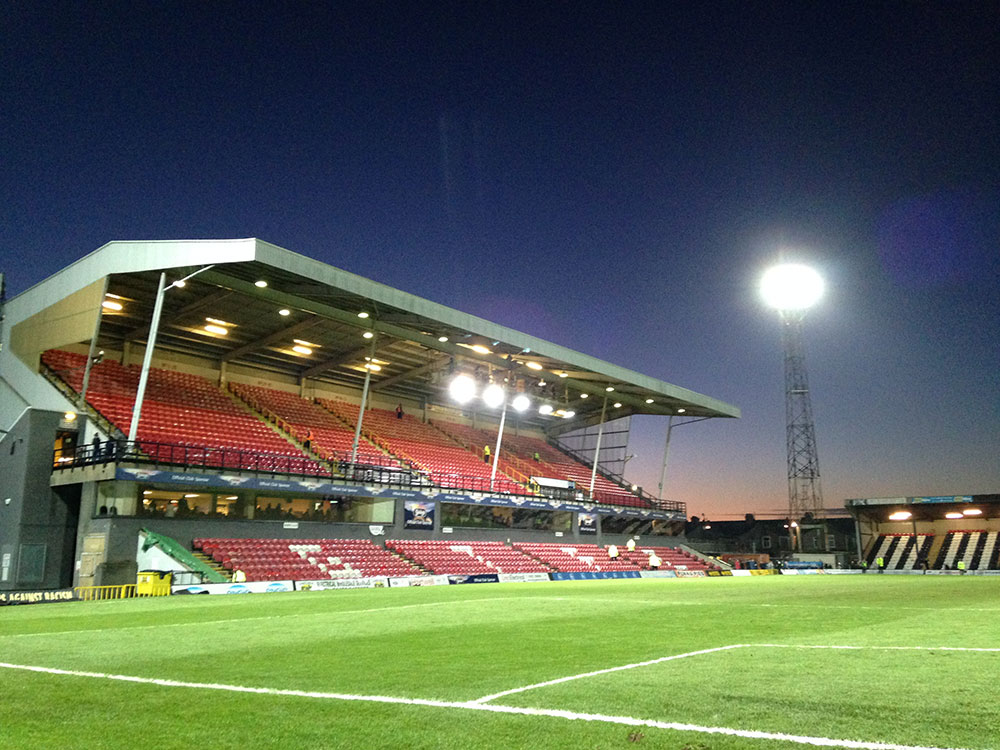 Looking towards the Young's Stand Grimsby