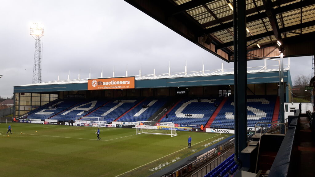 The Rochdale Road End Boundary Park Oldham