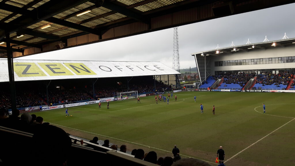 Oldham Athletic v Bradford City in League 1