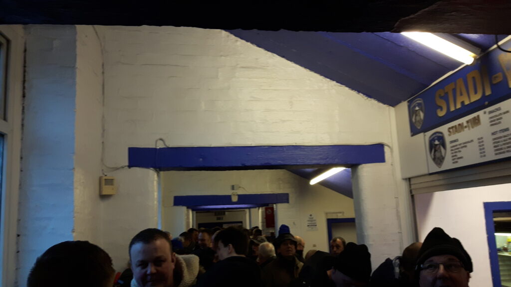 Bar in the Main Stand at Boundary Park