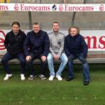 In the dugout at the Memorial Stadium