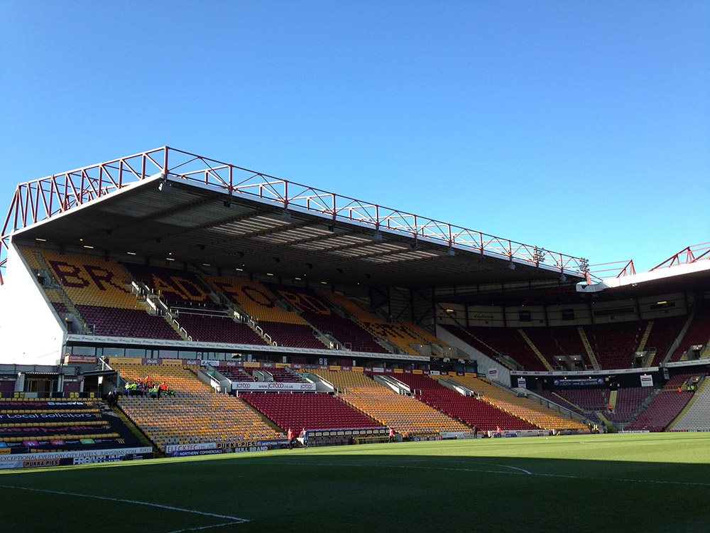 Valley Parade in the sunshine