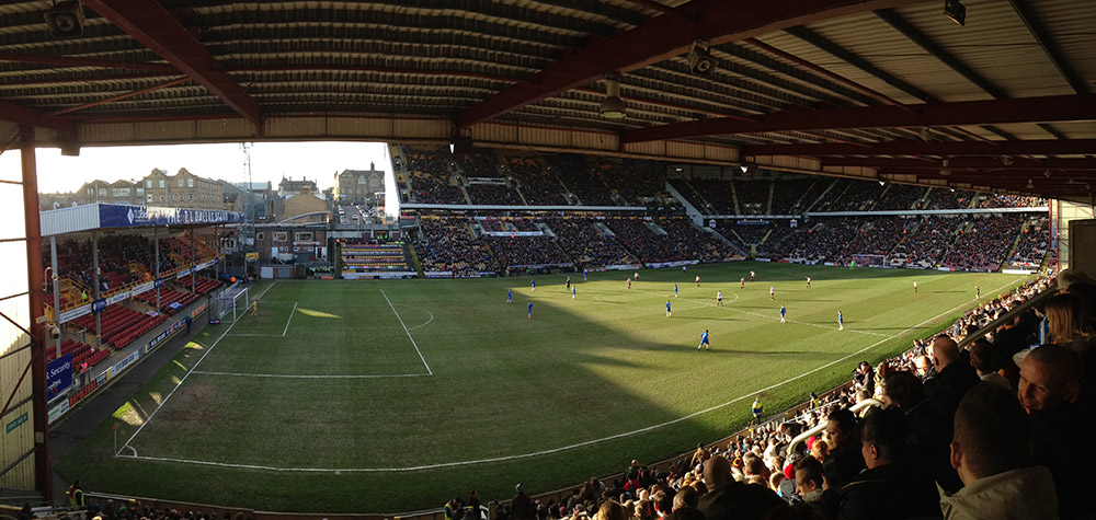 Bradford v Gillingham in league 1 at Valley Parade