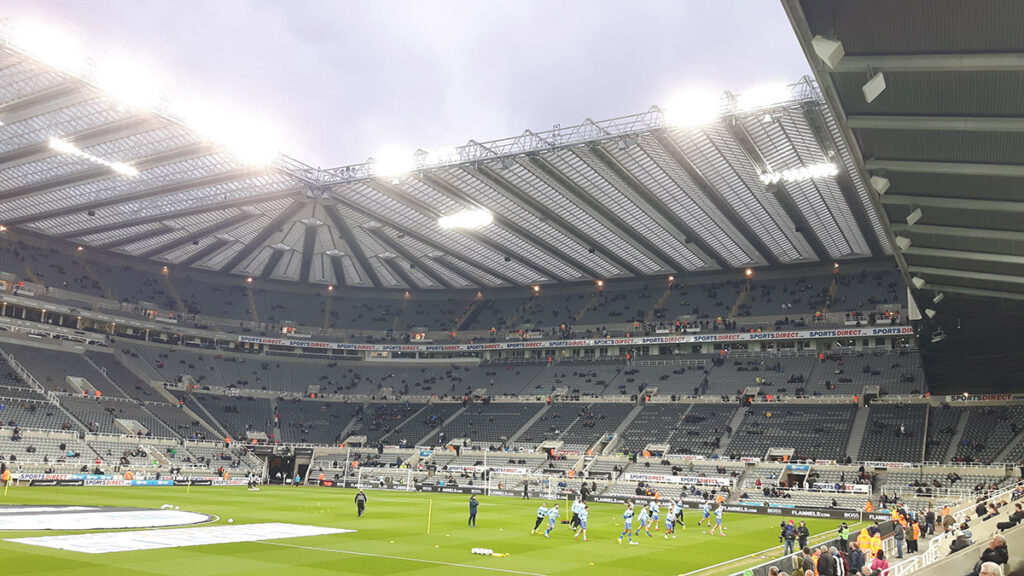 The Leazes Stand at St James' Park