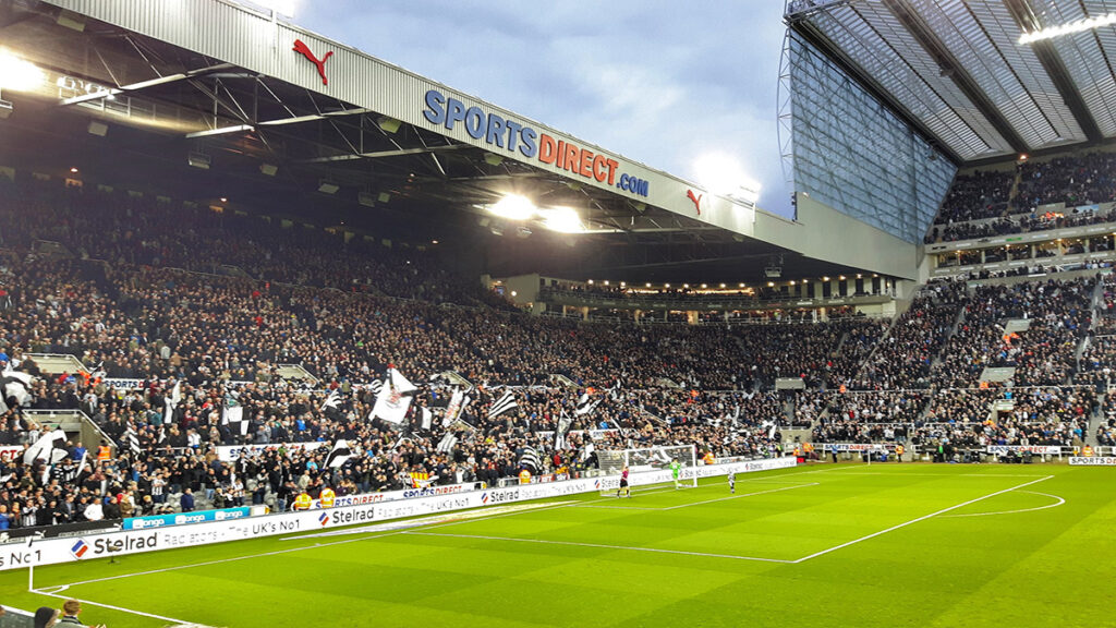 The Gallowgate End at St James' Park Newcastle