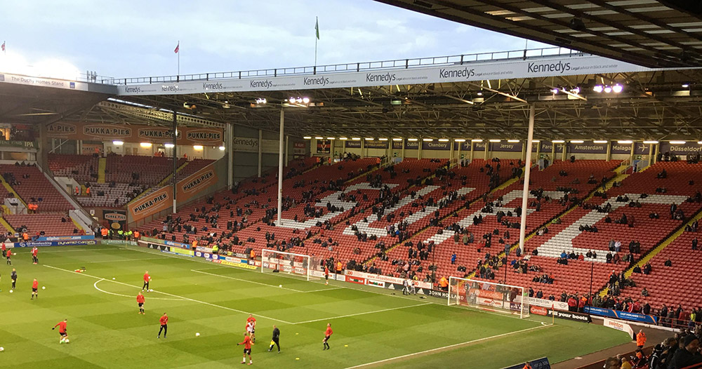 The Kop at Bramall Lane the home of Sheffield United
