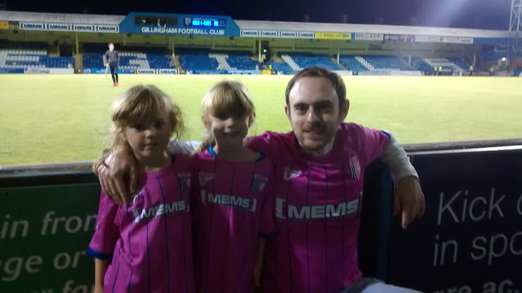 At Gillingham's Priestfield Stadium