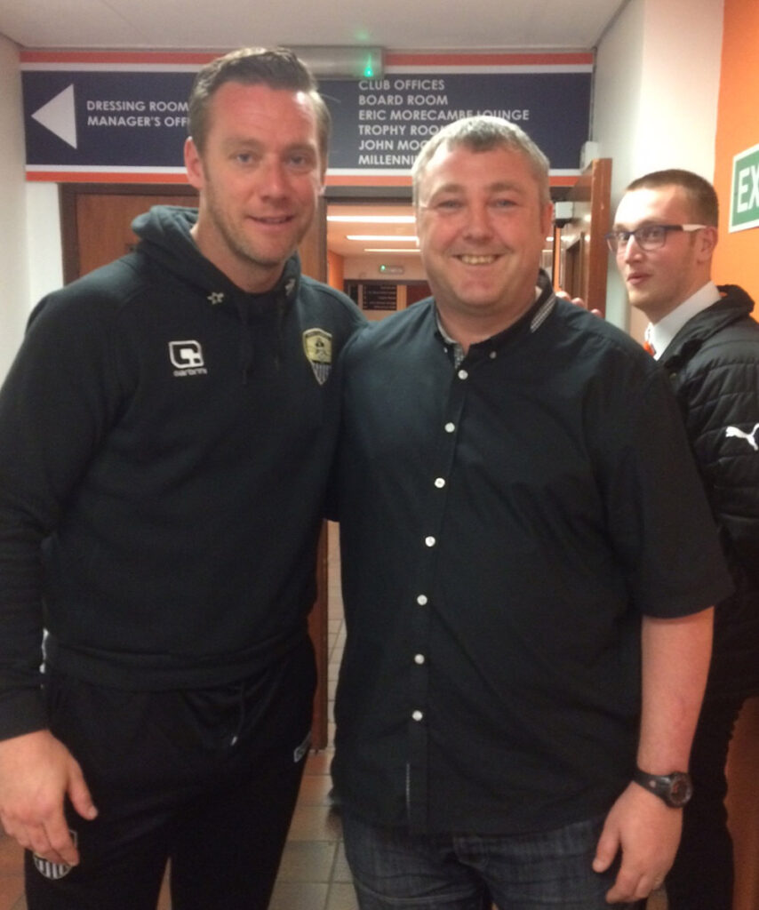 Meeting Notts County manager and former Newcastle player Kevin Nolan