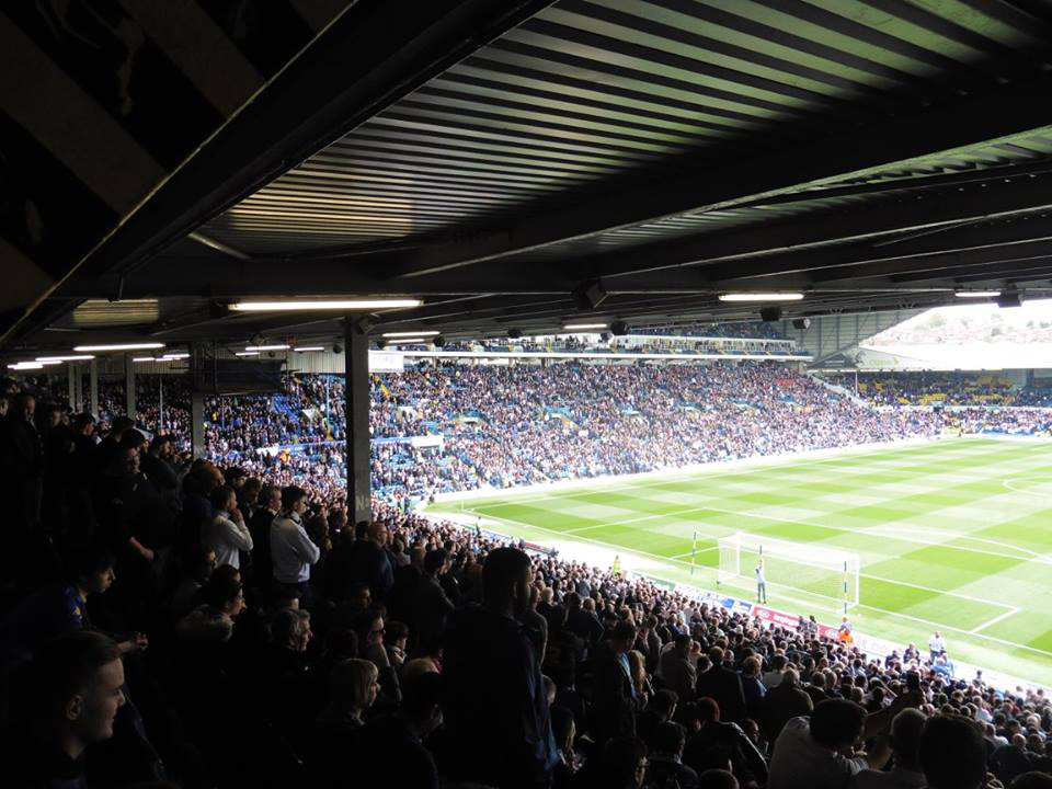 Leeds fans inside Elland Road