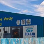 The Jamie Vardy Stand at the Look Local Stadium Stocksbridge Park Steels