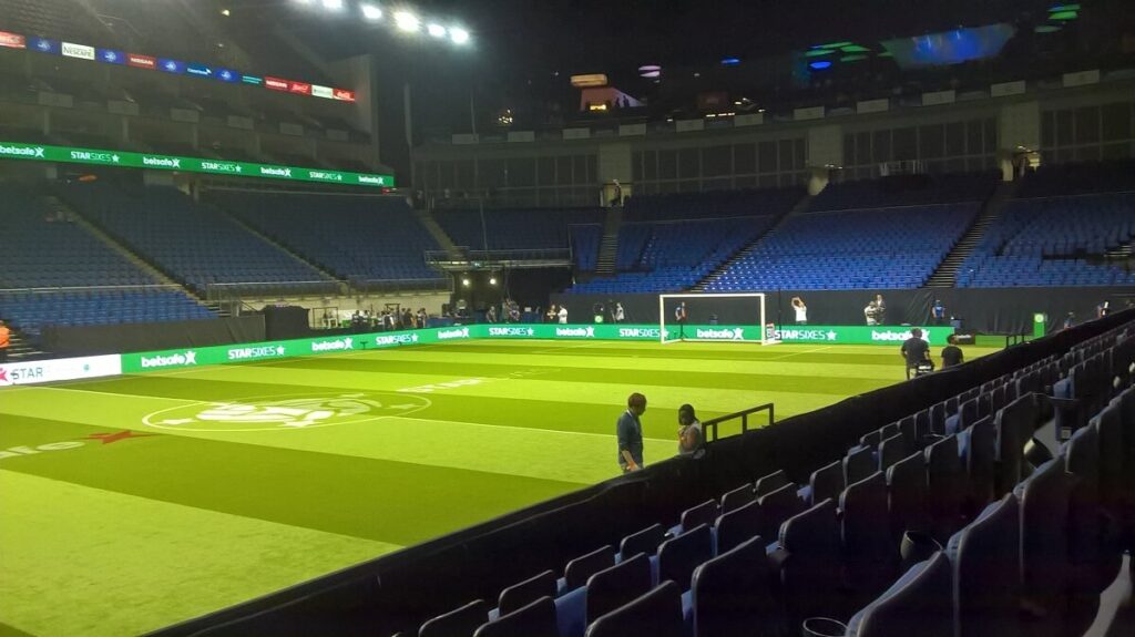 The 02 Arena ready for the Star Sixes