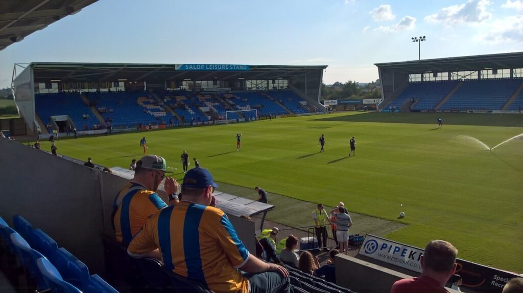 Shrewsbury v Cardiff at New Meadow (Montgomery Waters Meadow)