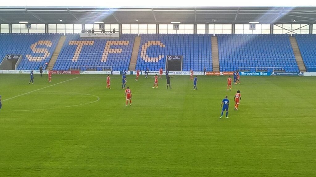 Shrewsbury v Cardiff at New Meadow (Montgomery Waters Meadow)