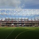 New stand being build at Tynecastle the home of Heart of Midlothian