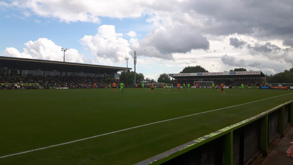 Forest Green Rovers v Barnet FC at the New Lawn