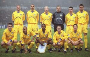 Leeds United, including fantasy football hero Ian Harte, prepares for the infamous Champions League semi-final in 2001.