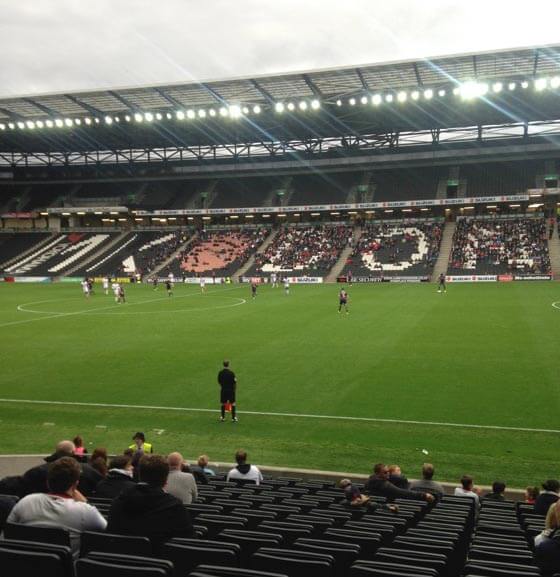 MK Dons v Bradford City in League 1 at Stadium MK