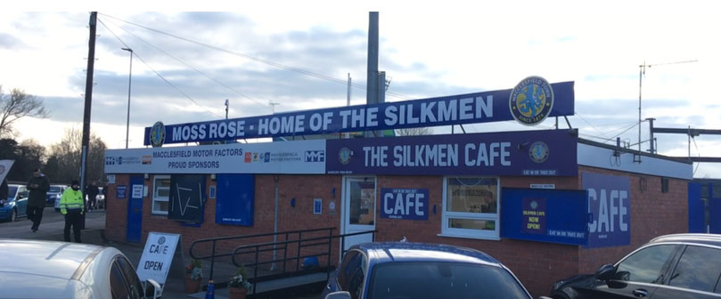 The Silkmen Cafe & Away ticket office.